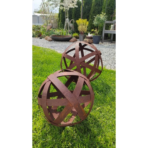 Kula ogrodowa sferyczna, dekoracyjna rustykalna 30cm - ogród taras